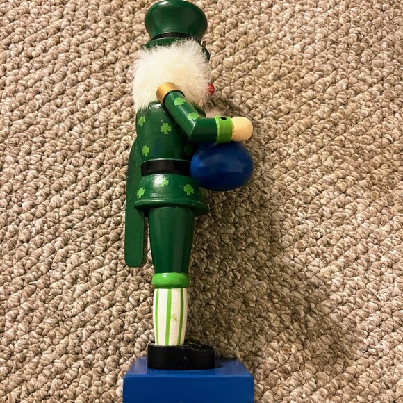 St. Patrick's Day x Christmas Holiday Nutcracker Figure - Picture 3 of 7
